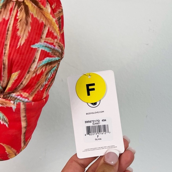 NWT Body Glove Balata Garden Olivia D-F Cup Swim Top - Picture 4 of 6